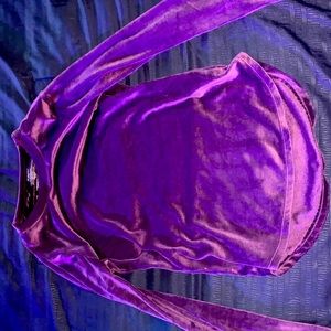 Silk purple long sleeve